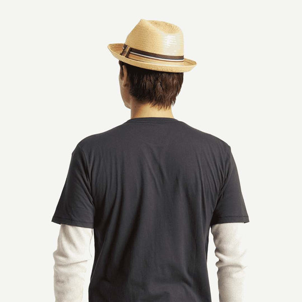 Brixton Castor Fedora Player Strohhut -Herren- -Damen-