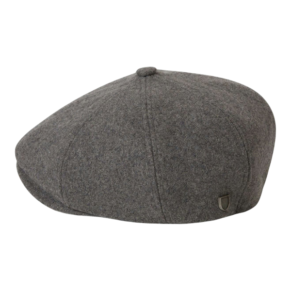 Brixton Brood Baggy Schiebermütze Flatcap Flannel grau 3