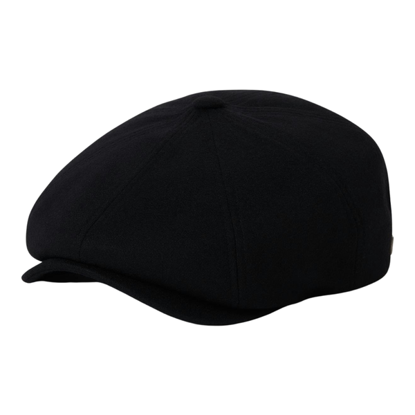 Brixton Brood Baggy Schiebermütze Flatcap Flannel schwarz