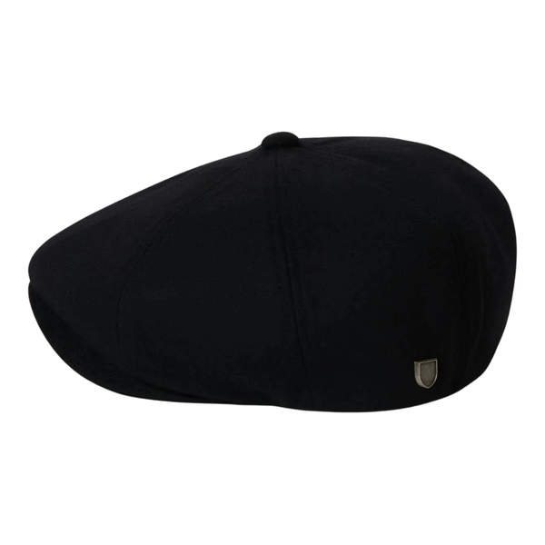 Brixton Brood Baggy Schiebermütze Flatcap Flannel schwarz 2