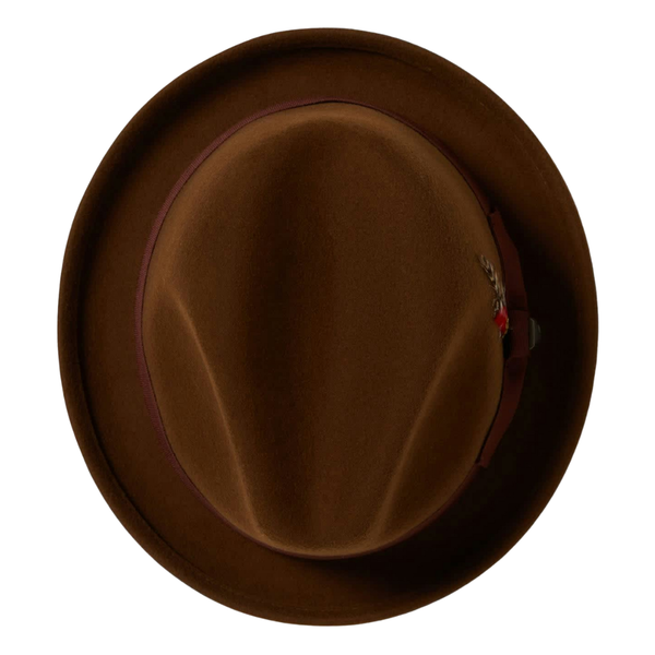 Brixton Gain Player Fedora Hut  Bogart Hut Chestnut 7
