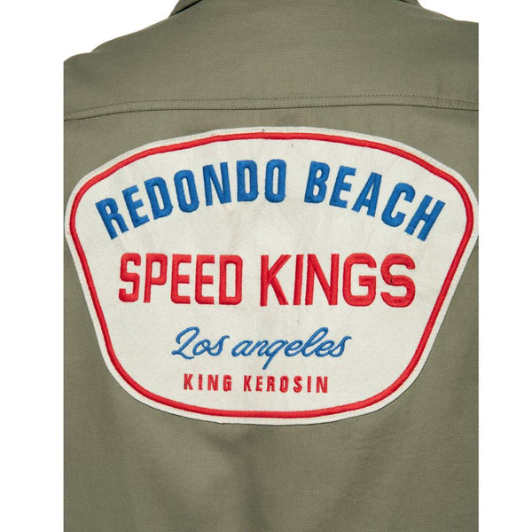 King Kerosin Speed Kings Redondo Beach Herren Worker Hemd kurzarm