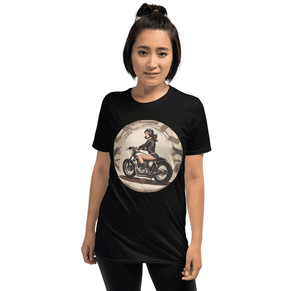 BRNSWK Style Biker Angel Kurzärmeliges T-Shirt - Style-by-Hat