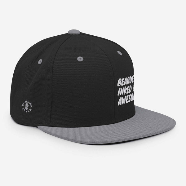 BRNSWK Style Inked Bearded & Awesome Snapback-Cap - Style-by-Hat