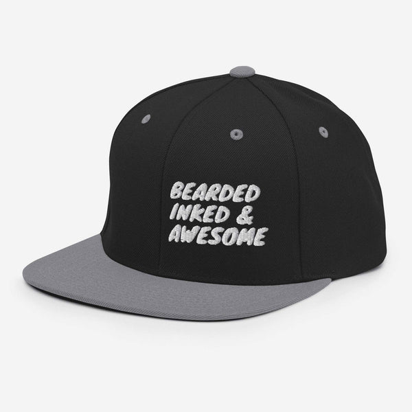 BRNSWK Style Inked Bearded & Awesome Snapback-Cap - Style-by-Hat