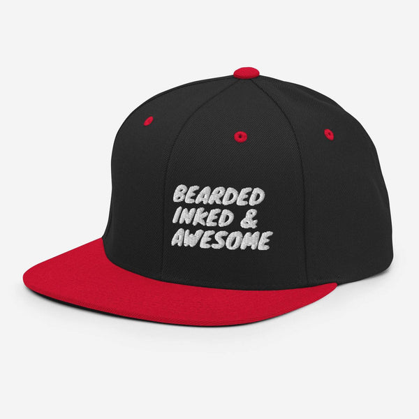 BRNSWK Style Inked Bearded & Awesome Snapback-Cap - Style-by-Hat