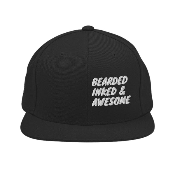 BRNSWK Style Inked Bearded & Awesome Snapback-Cap - Style-by-Hat