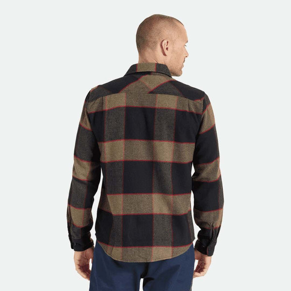 Brixton Bowery Flanell Hemd braun - Style-by-Hat