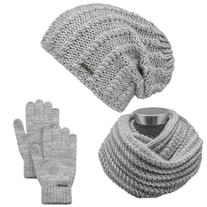 Chillouts Anouk Beanie, Gloria Schal und Jamila Handschuhe -Damen- -Winter- -Herbst- -Kombination- -Weihnachten- - Style-by-Hat