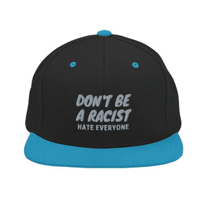 Don't be a Racist besticktes Snapback-Cap Herren Damen Frauen Spruch Spaß Sommer - Style-by-Hat