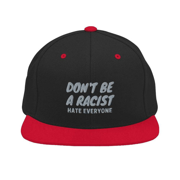 Don't be a Racist besticktes Snapback-Cap Herren Damen Frauen Spruch Spaß Sommer - Style-by-Hat