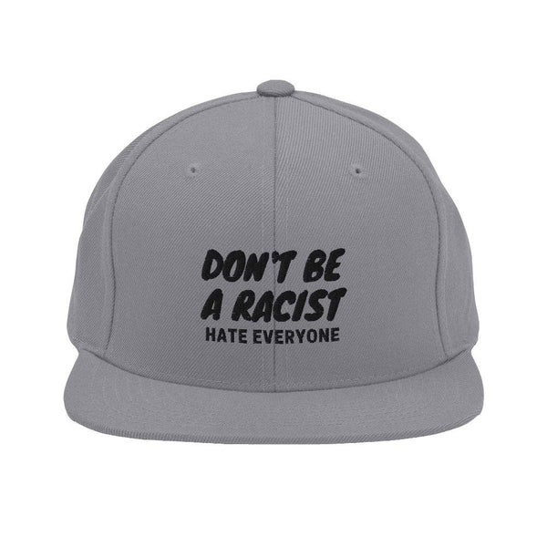 Don't be a Racist schwarz besticktes Snapback-Cap Damen Herren Männer Frauen Spaß lustig Spruch - Style-by-Hat