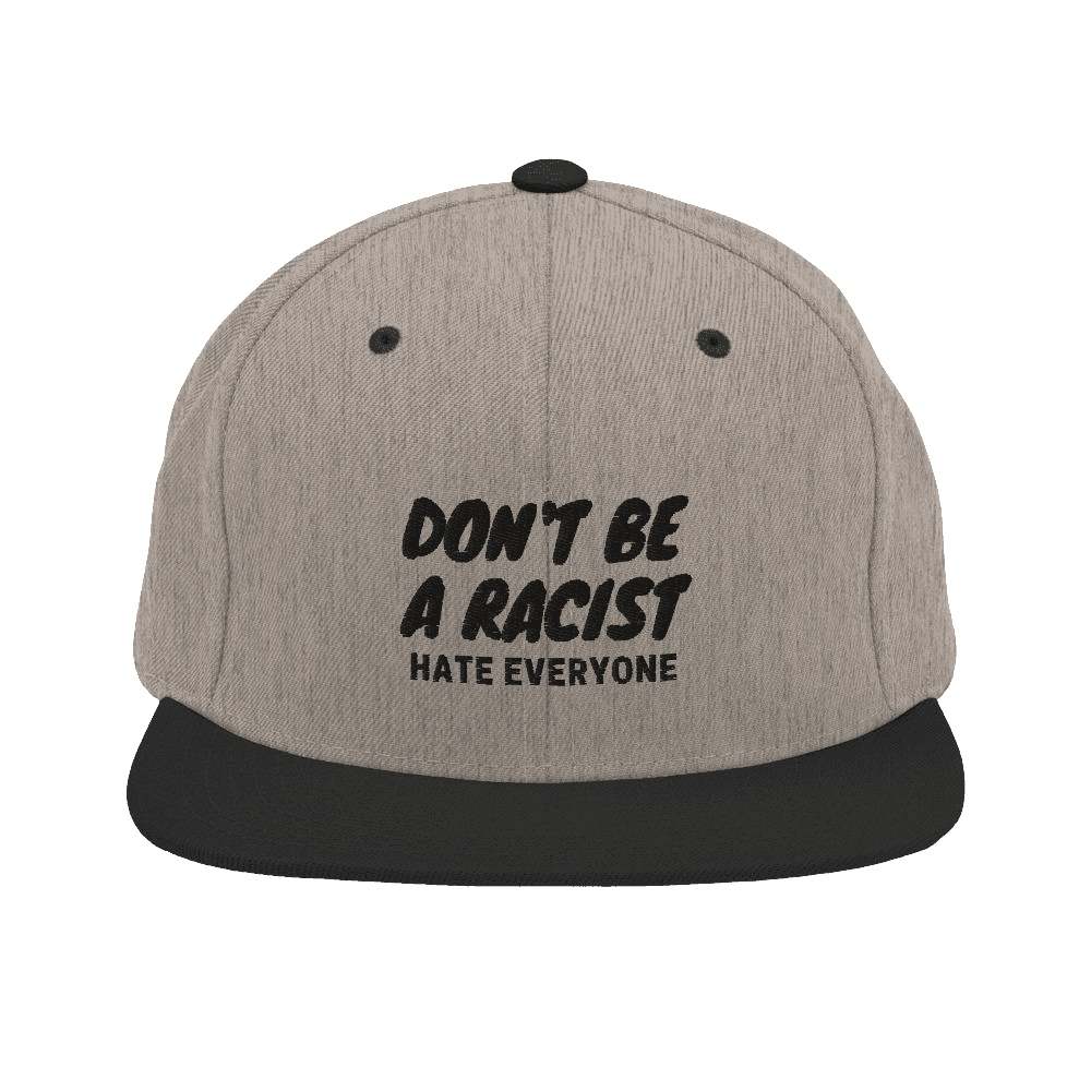 dont-be-a-racist-schwarz-besticktes-snapback-cap-damen-herren-manner-frauen-spass-lustig-spruch