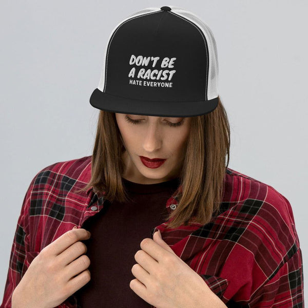 Don't be a Racist besticktes Trucker-Cap Damen Herren Spaß Lustig Spruch