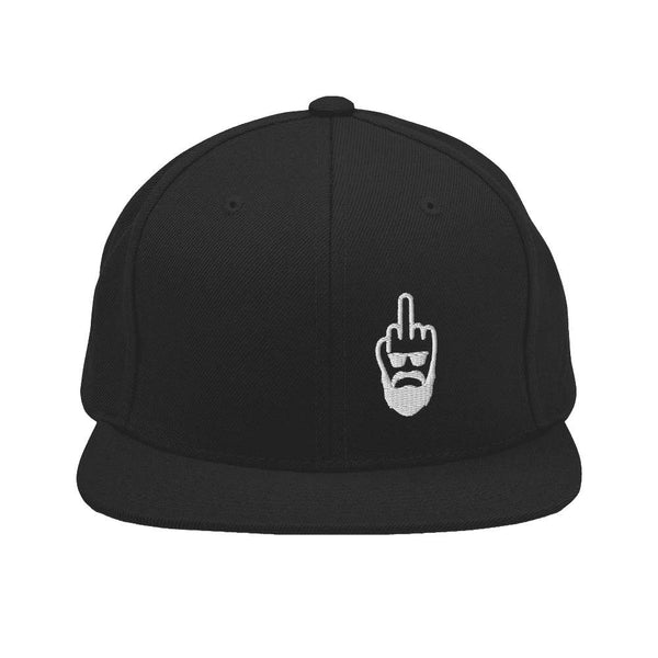 Mittelfinger Bart mit Sonnenbrille Snapback-Cap cool Damen Herren cool Bart - Style-by-Hat