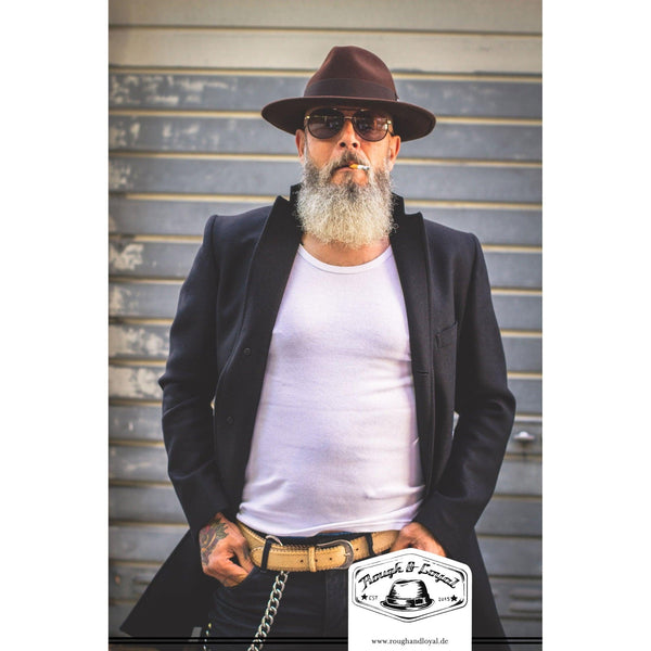 Rough and Loyal Ronald Samson Wollfilz Fedora Hut -Herren-