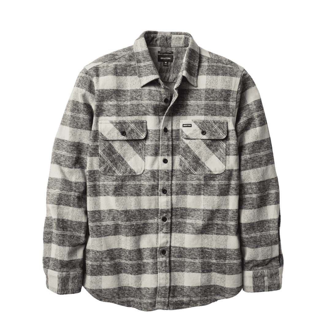 brixton-bowery-schweres-flanell-hemd-schwarz-grau